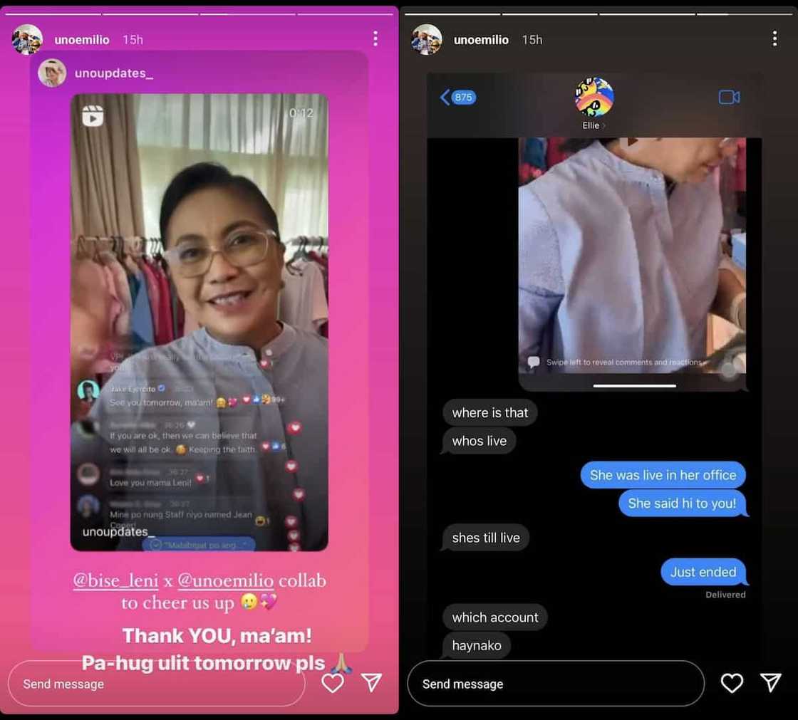 Jake Ejercito shows hilarious conversation with Ellie about VP Leni Robredo's FB live Jake Ejercito shows hilarious conversation with Ellie about VP Leni Robredo's FB live
