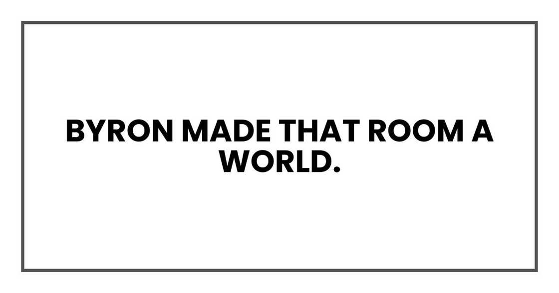 Ray made that room a world.
