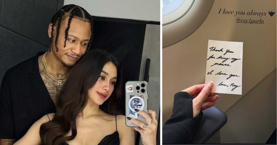 Zeinab Harake shows off touching note from Ray Parks Jr. (Photos: @ray1parks, @zeinab_harake)