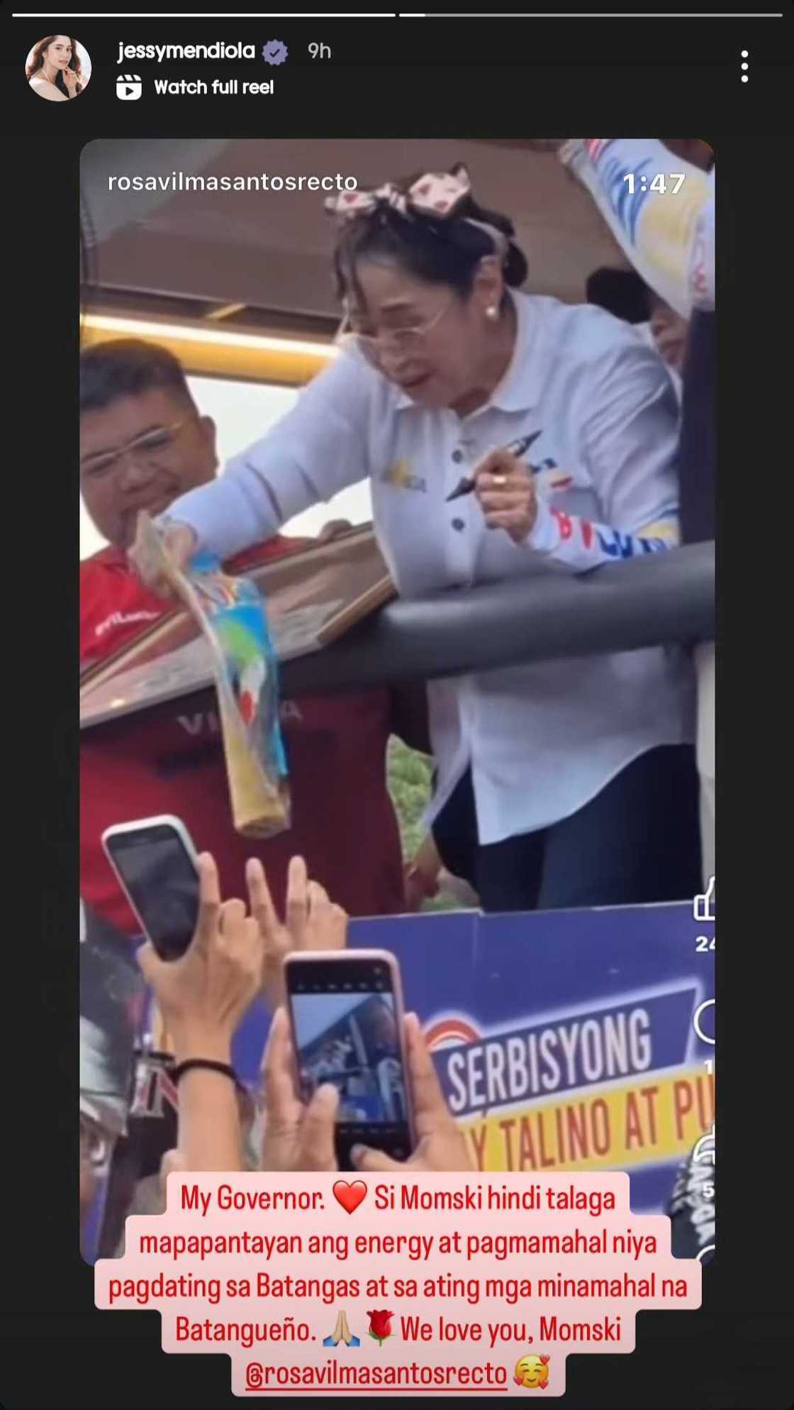 Jessy Mendiola, nagpahayag ng suporta sa kanyang "momski" na si Vilma Santos Jessy Mendiola, nagpahayag ng suporta sa kanyang "momski" na si Vilma Santos