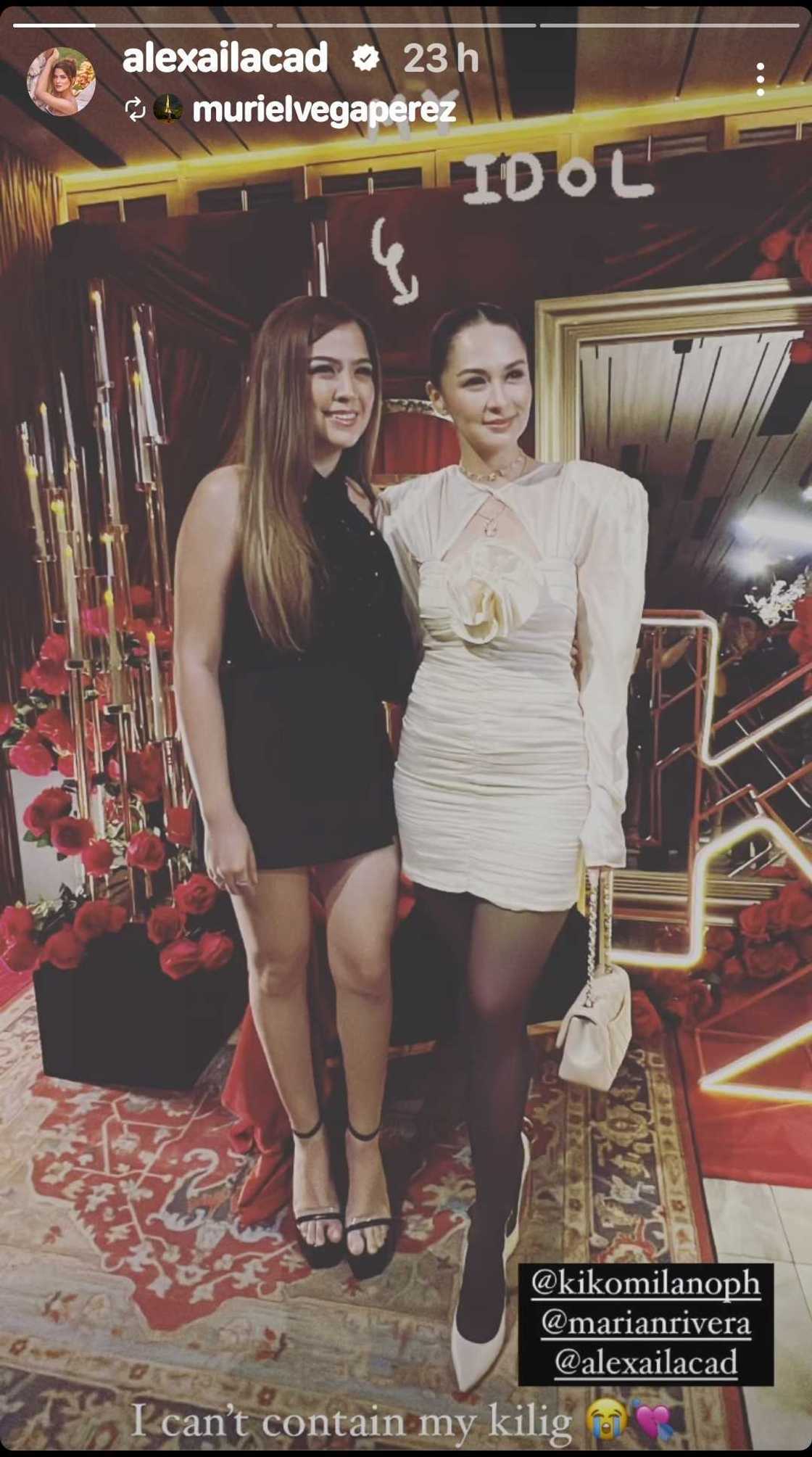 Alexa Ilacad, muling nag-fangirl kay Marian Rivera: “I can’t contain my kilig” Alexa Ilacad, muling nag-fangirl kay Marian Rivera: “I can’t contain my kilig”