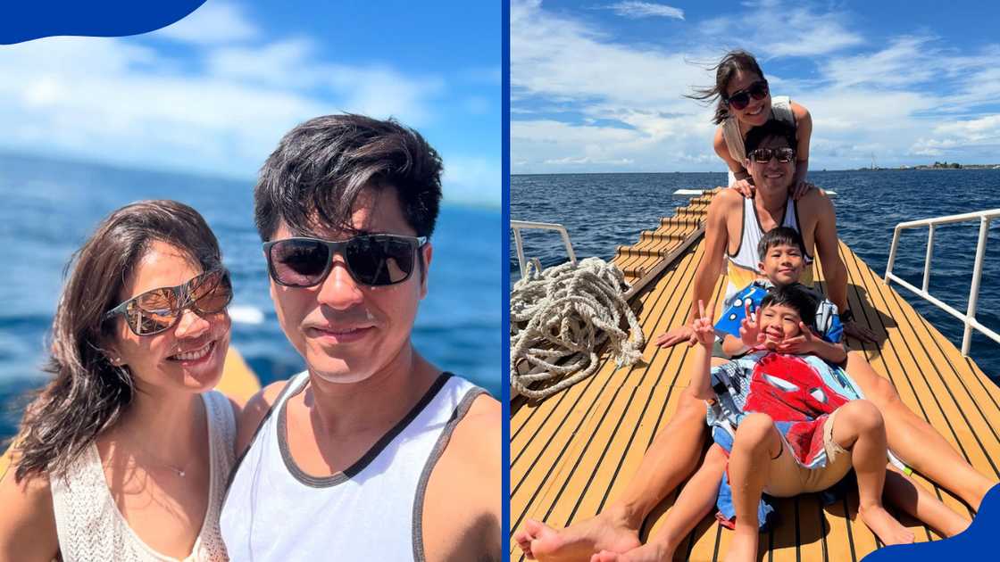 Kaye Abad’s husband and children. Kaye Abad’s husband and children.