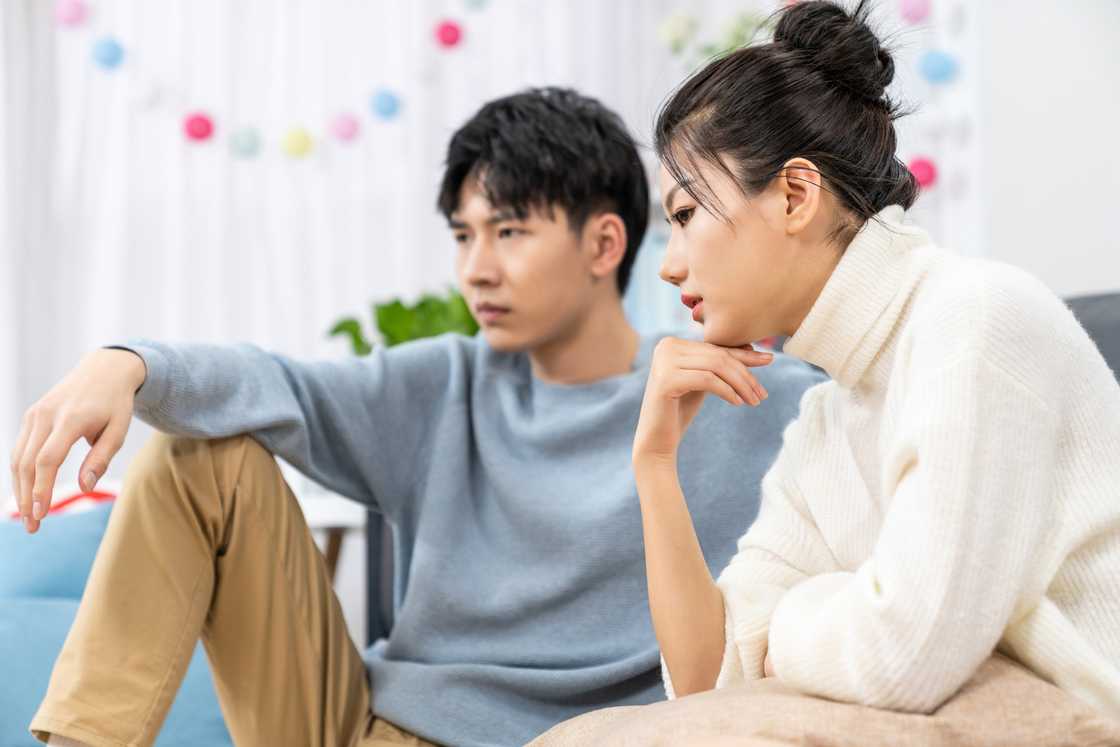 A couple talking A couple talking