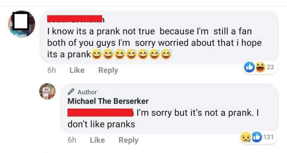 Madam Kilay's BF responds to netizens with his tirades against her: "I’m sorry but it’s not a prank." Madam Kilay's BF responds to netizens with his tirades against her: "I’m sorry but it’s not a prank."