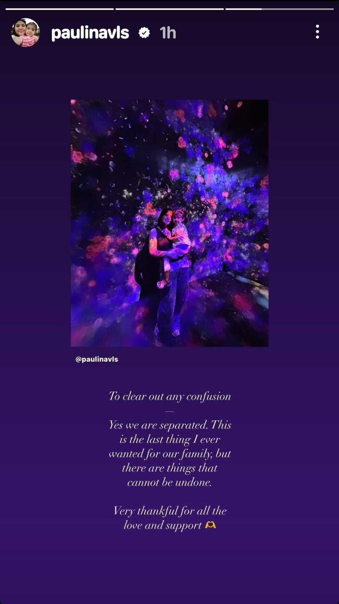 Paulina Sotto, may bagong post ukol sa pagiging single mom: “To clear out any confusion” Paulina Sotto, may bagong post ukol sa pagiging single mom: “To clear out any confusion”