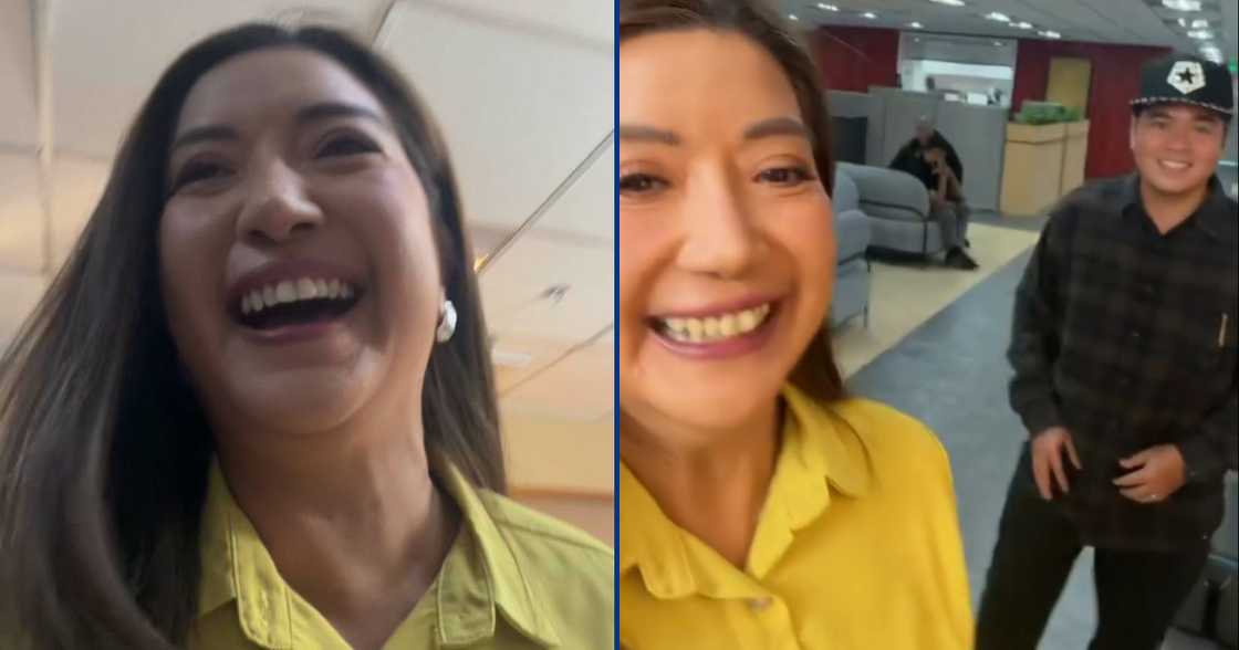 Kara David, hindi napigilan ang kakaibang reaksyon nang makaharap ang idol niya Kara David, hindi napigilan ang kakaibang reaksyon nang makaharap ang idol niya