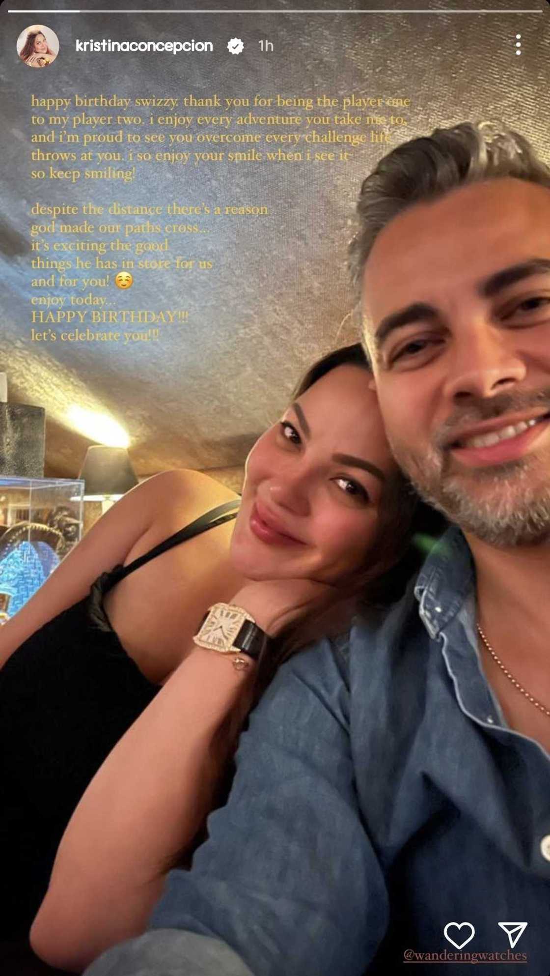 KC Concepcion greets rumored beau Mike Wüthrich on his birthday KC Concepcion greets rumored beau Mike Wüthrich on his birthday