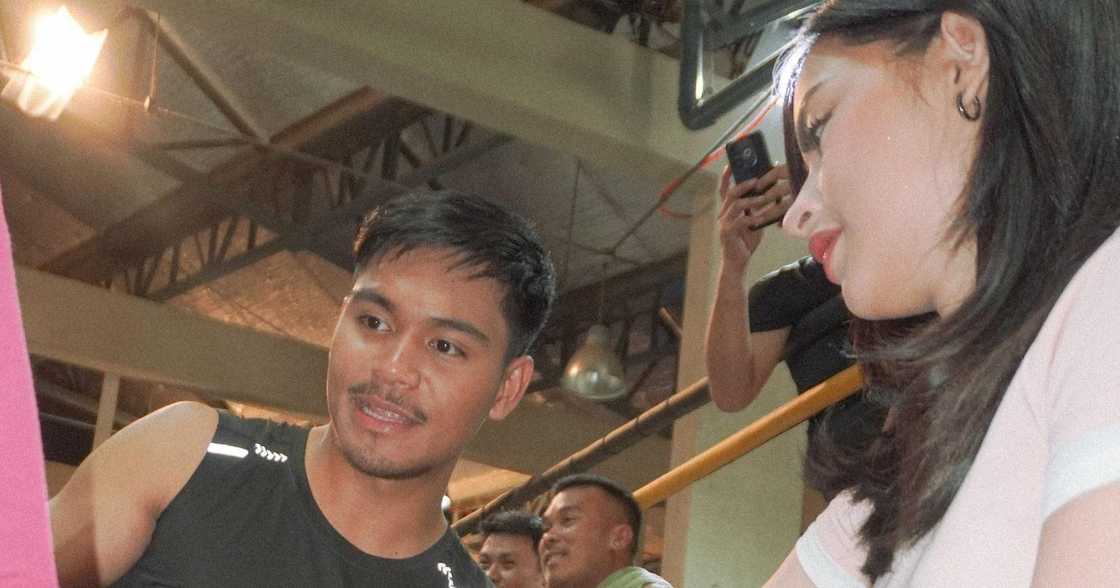 Eman Bacosa Pacquiao, tila personal trainer na ni Jillian Ward ngayon Eman Bacosa Pacquiao, tila personal trainer na ni Jillian Ward ngayon