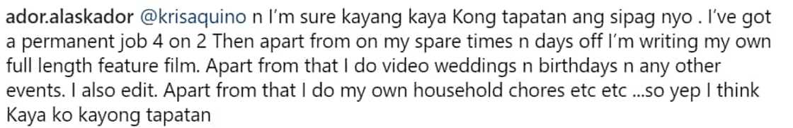 Kris Aquino slams basher who called her "plastic" Kris Aquino slams basher who called her "plastic"