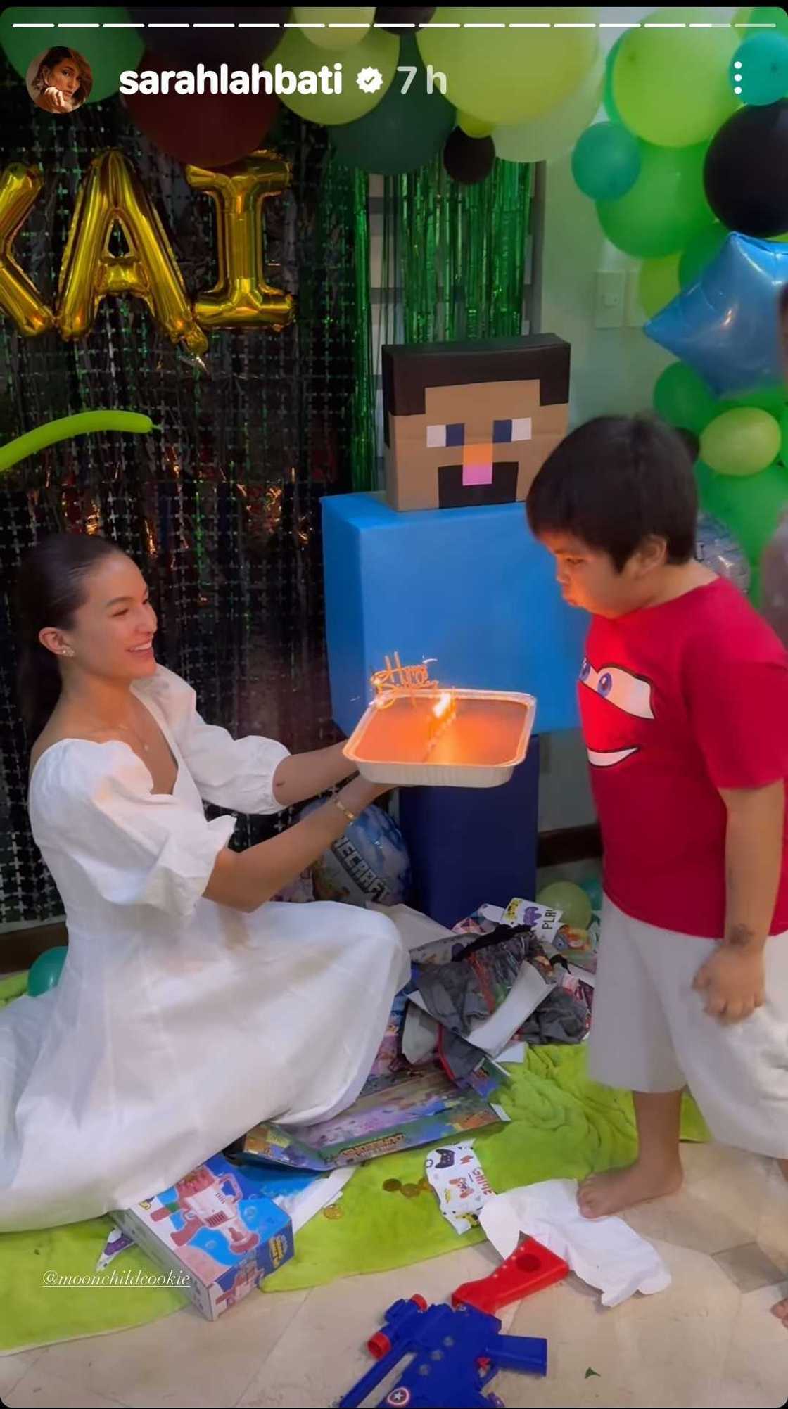 Sarah Lahbati shares video of Kai Gutierrez celebrating birthday with her Sarah Lahbati shares video of Kai Gutierrez celebrating birthday with her