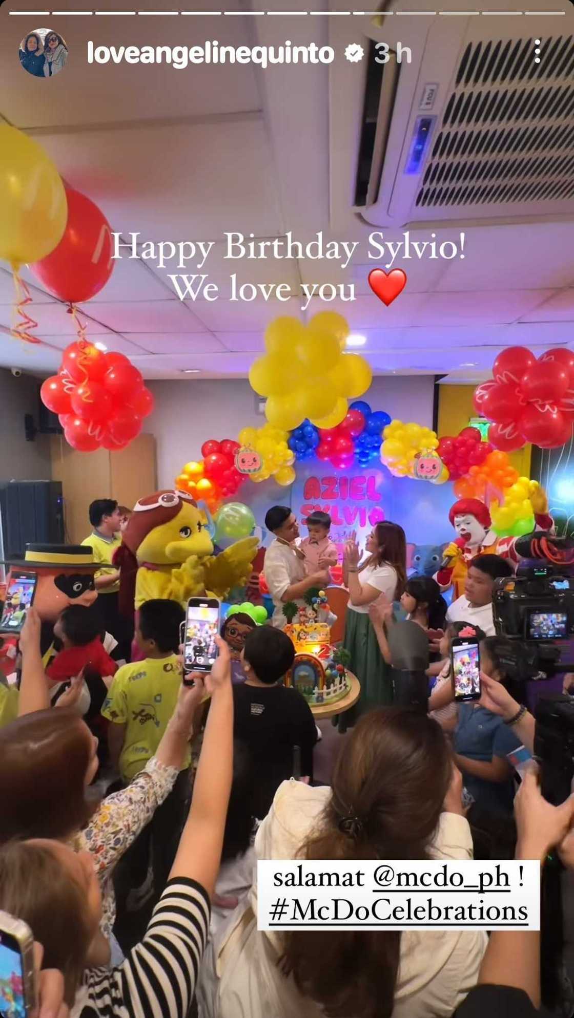 Angeline Quinto, Nonrev Daquina throw fun birthday party for son Sylvio