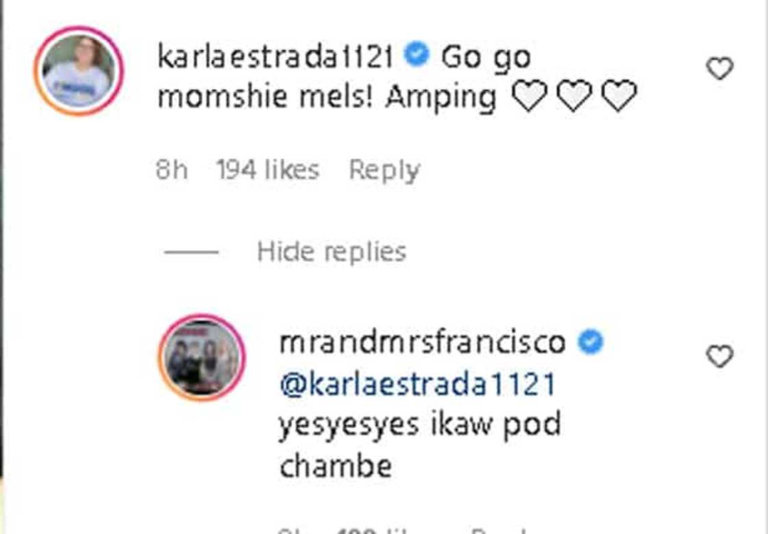 Melai Cantiveros, ipinost ang kanyang pag-suporta kay VP Leni Robredo; Karla Estrada, napa-react Melai Cantiveros, ipinost ang kanyang pag-suporta kay VP Leni Robredo; Karla Estrada, napa-react