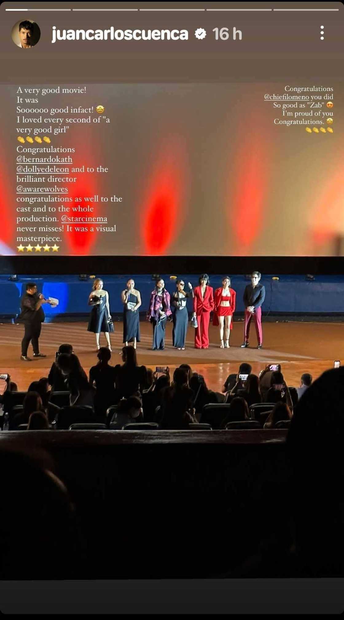 Jake Cuenca, naging proud kay Chie Filomeno matapos mapanood ang 'A Very Good Girl' Jake Cuenca, naging proud kay Chie Filomeno matapos mapanood ang 'A Very Good Girl'