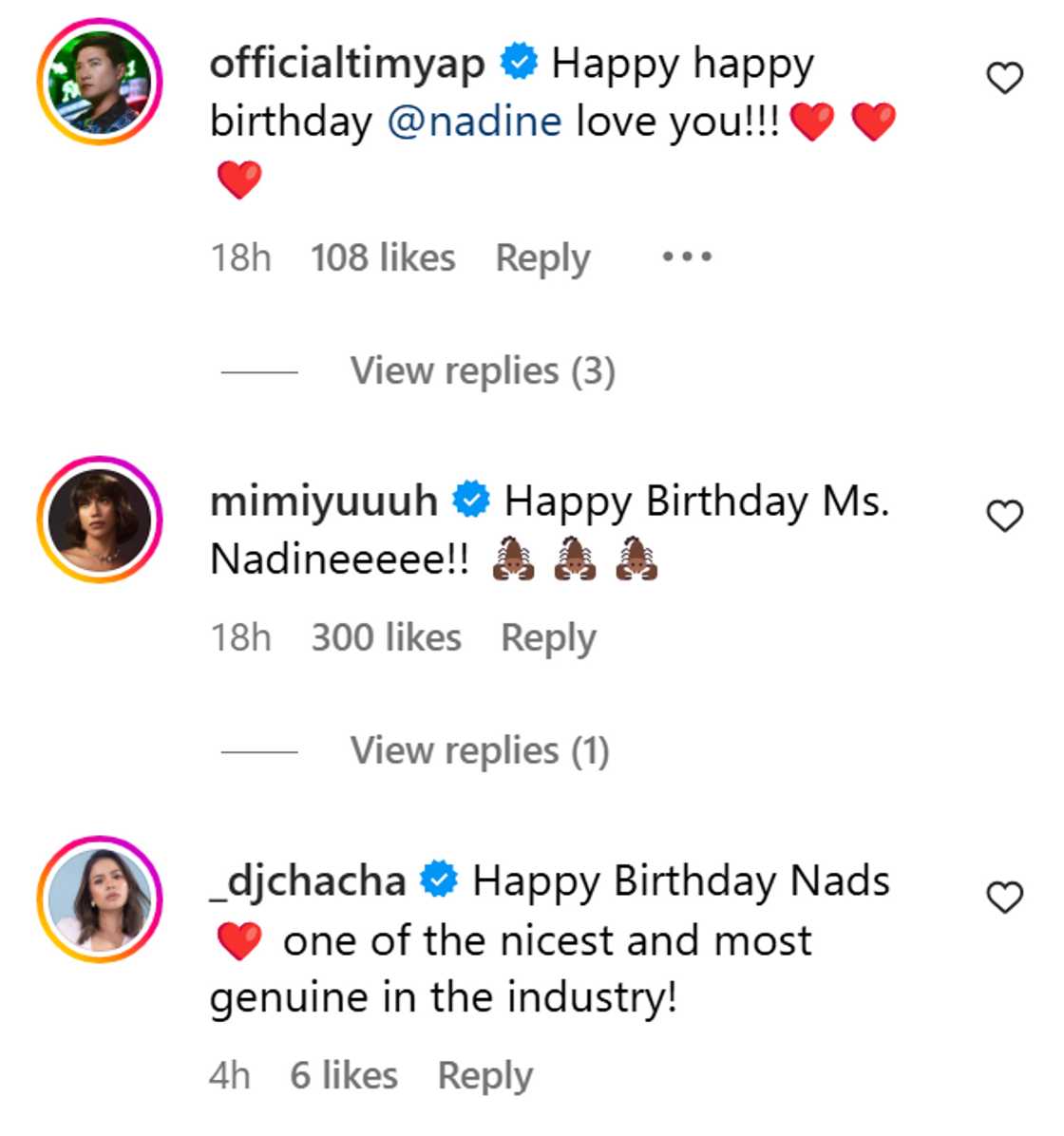 Birthday post ni Nadine Lustre, umani ng greetings mula sa celebs