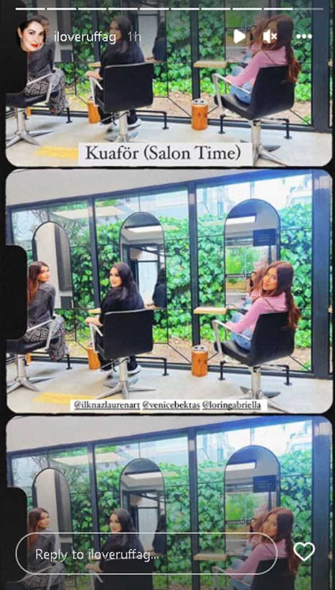 Ruffa Gutierrez's daughters bond with sister in Istanbul at the salon Ruffa Gutierrez's daughters bond with sister in Istanbul at the salon
