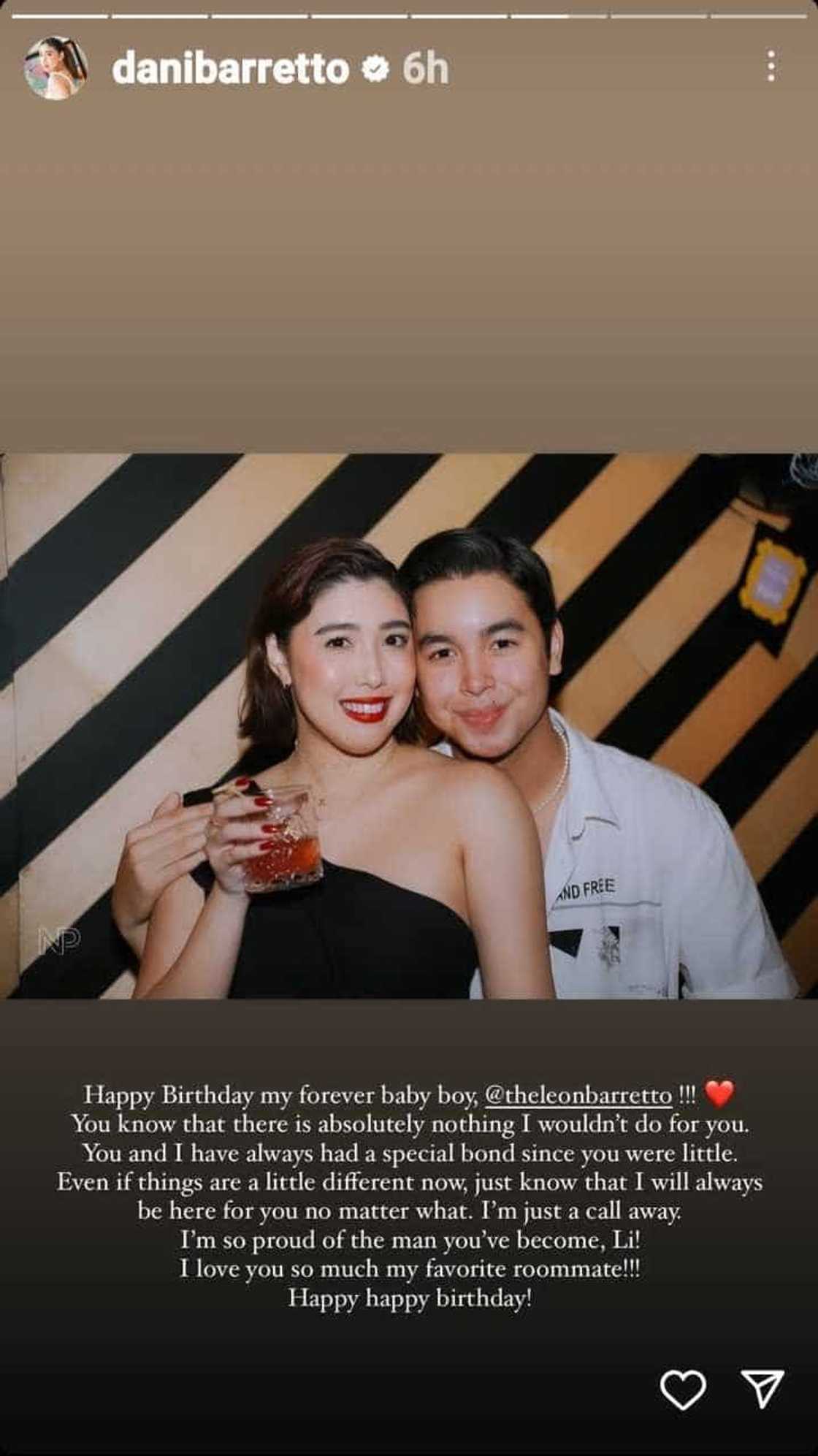 Dani Barretto pens heartfelt birthday message for Leon Barretto Dani Barretto pens heartfelt birthday message for Leon Barretto