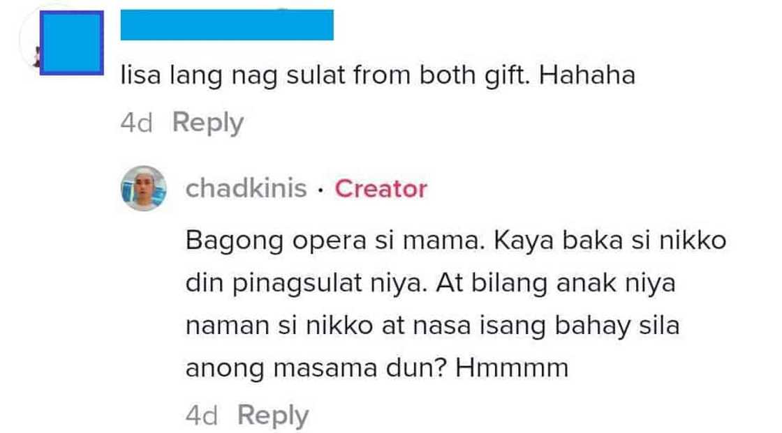 Chad Kinis responds to negative comments on his video showing off gifts from his boyfriend and BF's mom Chad Kinis responds to negative comments on his video showing off gifts from his boyfriend and BF's mom