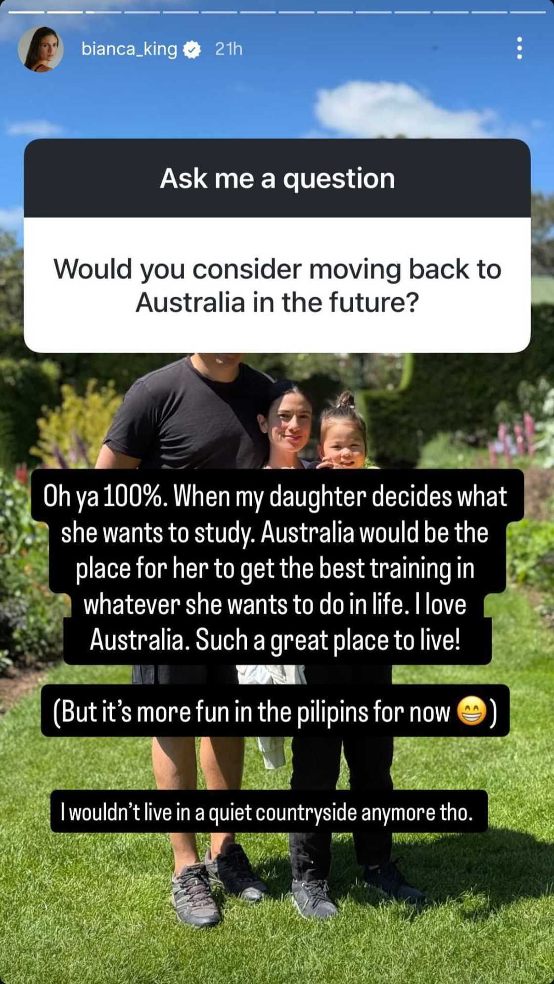 Bianca King, nagpakatotoo nang matanong tungkol sa kanyang susunod na baby plans