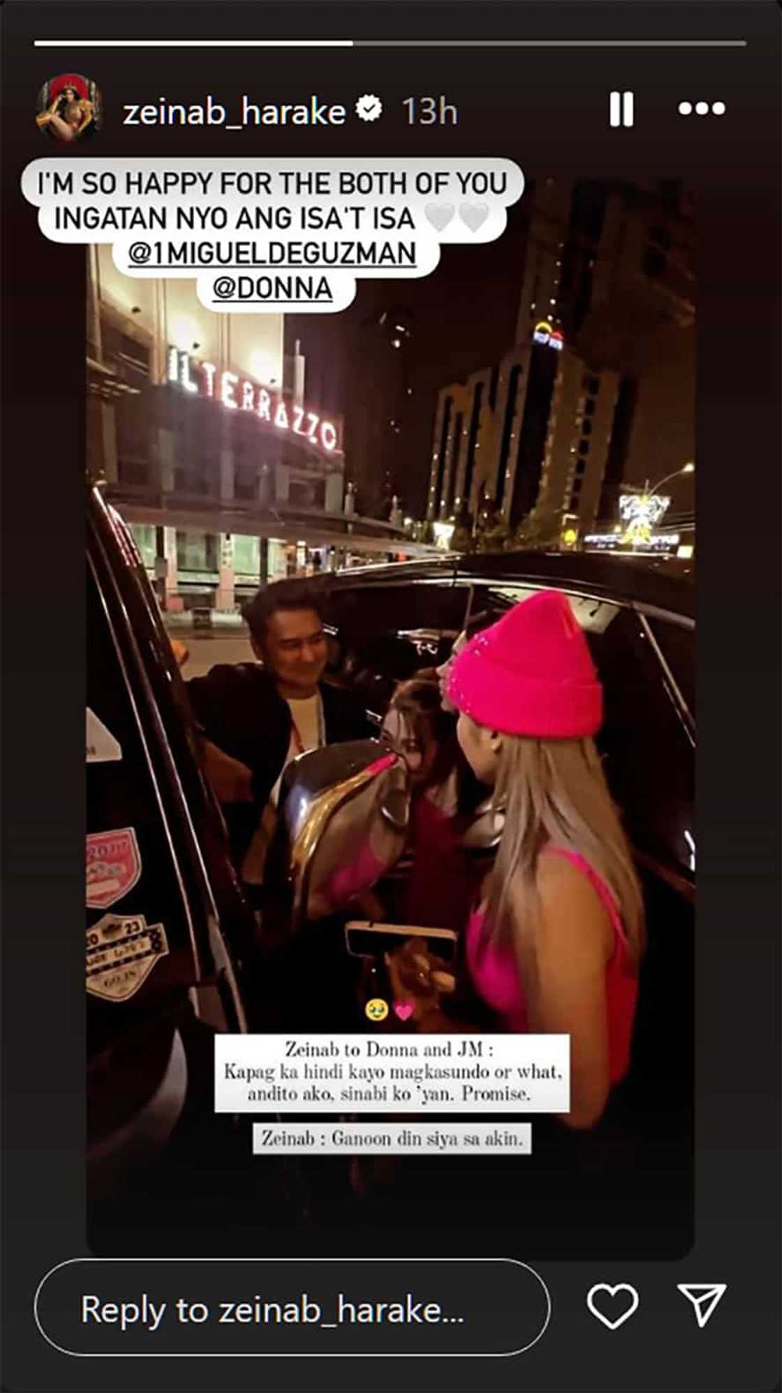 Zeinab Harake, may makahulugang mensahe para kina Donnalyn at JM Zeinab Harake, may makahulugang mensahe para kina Donnalyn at JM