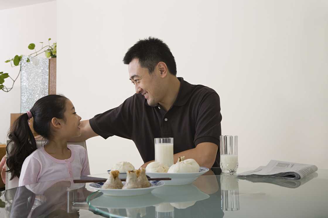 A father and daughter