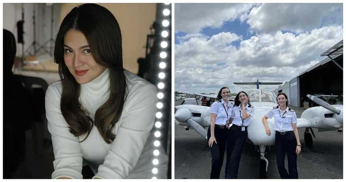 Anak ni Dimples Romana na si Callie Ahmee, isa ng licensed commercial pilot