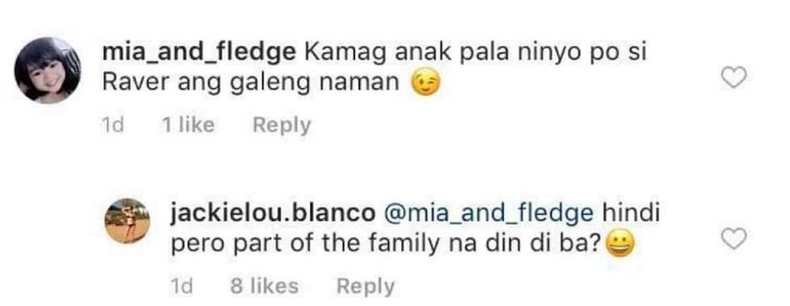 Janine Gutierrez' aunt, Jackie Lou Blanco, reveals something about her rumored boyfriend, Rayver Cruz Janine Gutierrez' aunt, Jackie Lou Blanco, reveals something about her rumored boyfriend, Rayver Cruz