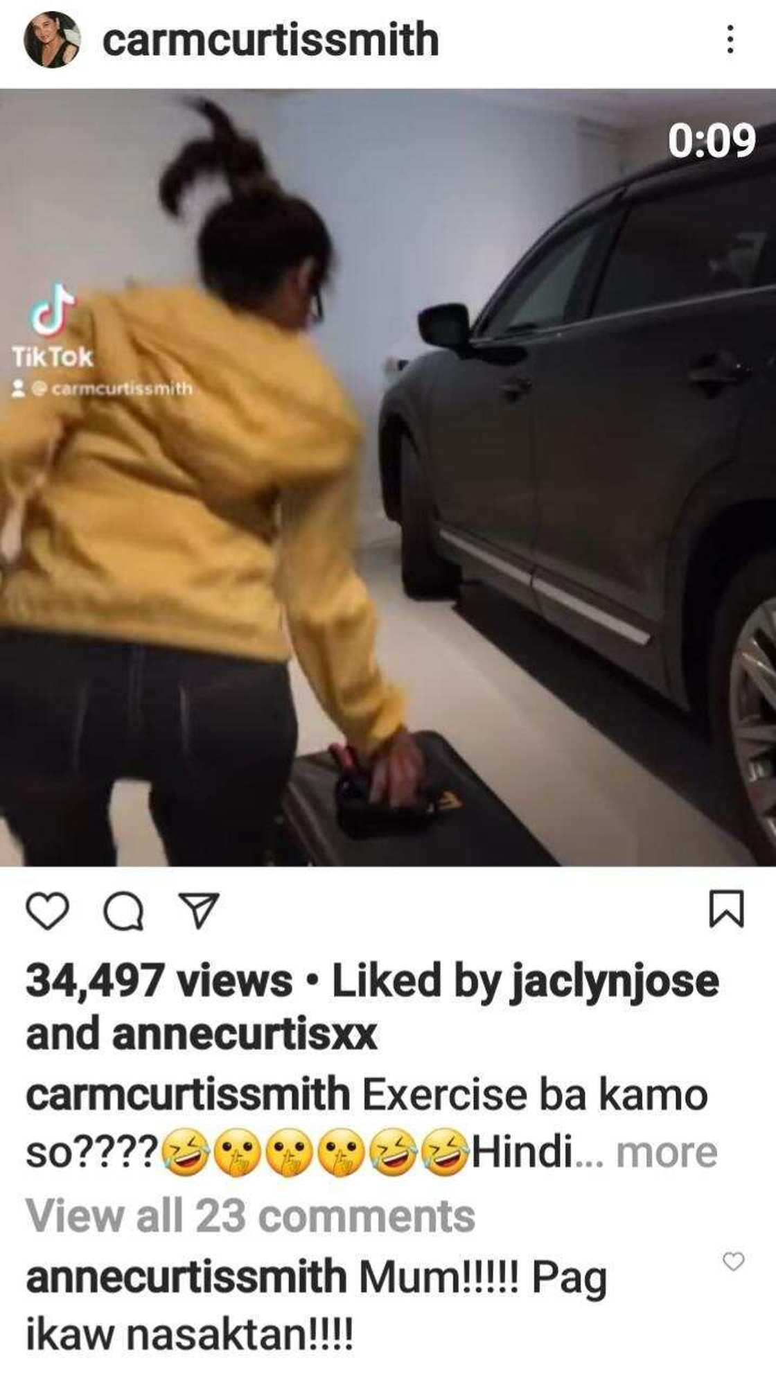 Anne Curtis, nag-alala dahil sa TikTok video ng mommy niyang si Carmen Anne Curtis, nag-alala dahil sa TikTok video ng mommy niyang si Carmen