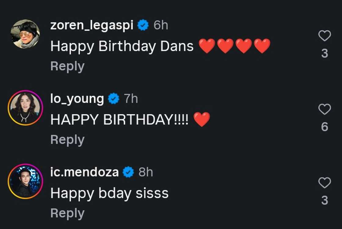 Celebrities, nag-react sa birthday post ni Dani Barretto, may sweet na pagbati