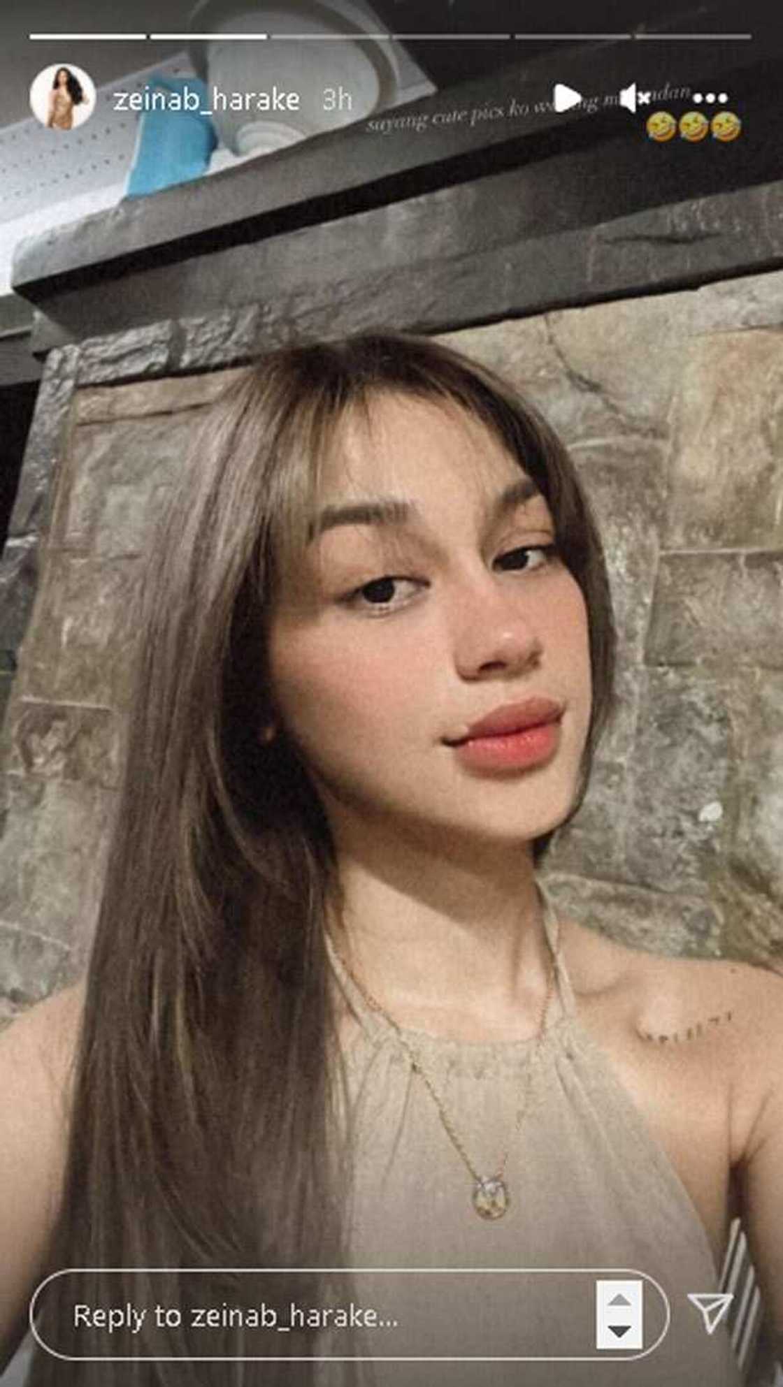 Zeinab Harake, nag-post ng cute pic pero wala raw siyang "masendan" Zeinab Harake, nag-post ng cute pic pero wala raw siyang "masendan"