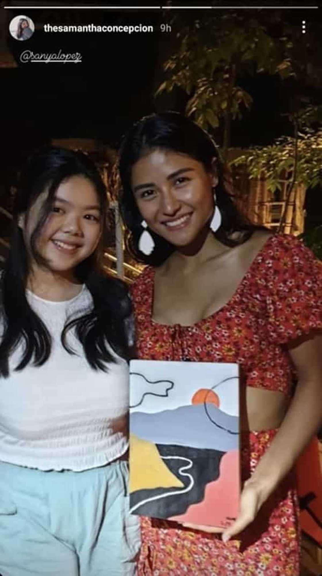 Sanya Lopez, nakatanggap ng regalo na artwork mula sa anak ni Gabby Concepcion na si Sam