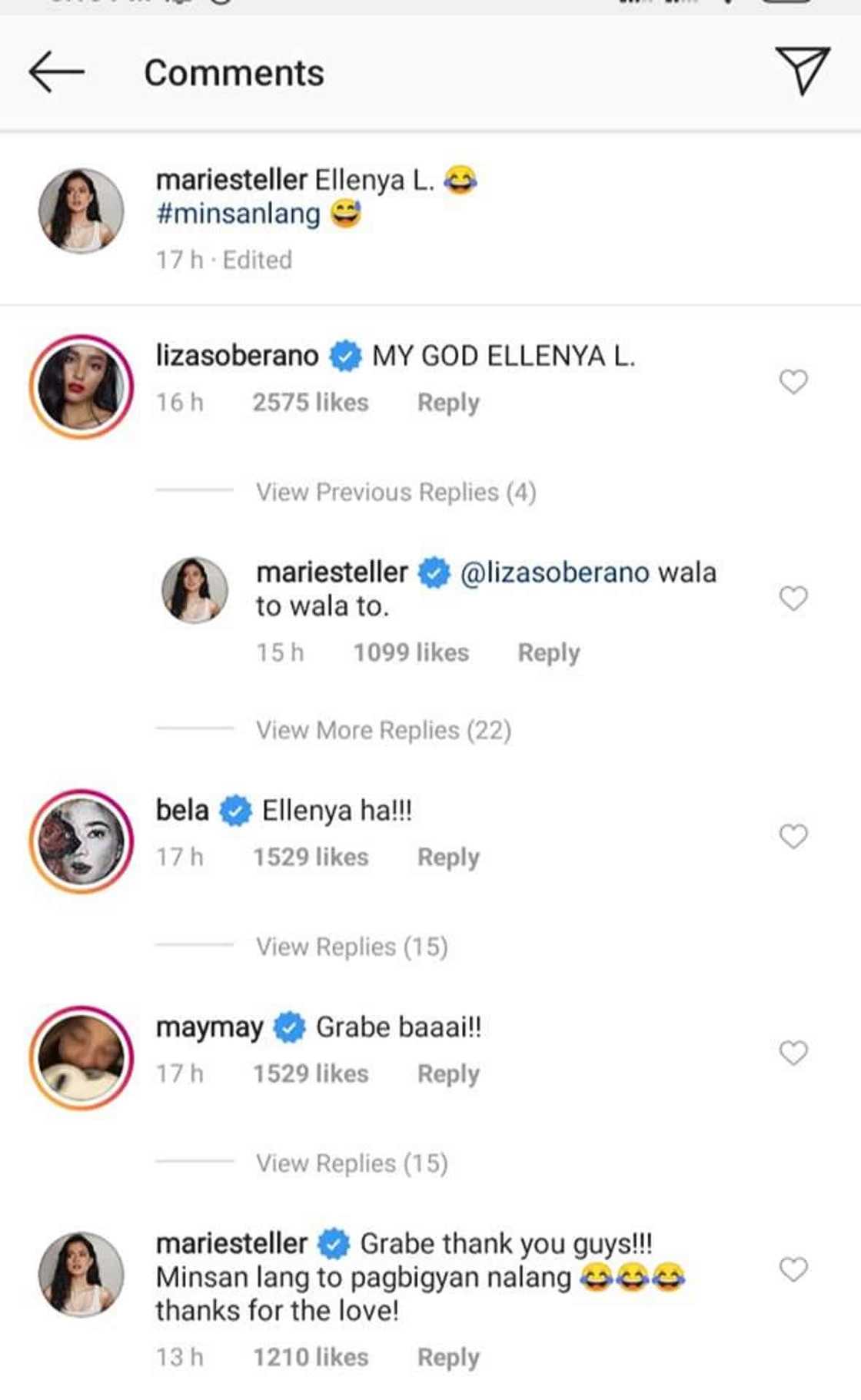 Liza Soberano, Bela Padila react to Maris Racal's stunning swimsuit photos Liza Soberano, Bela Padila react to Maris Racal's stunning swimsuit photos
