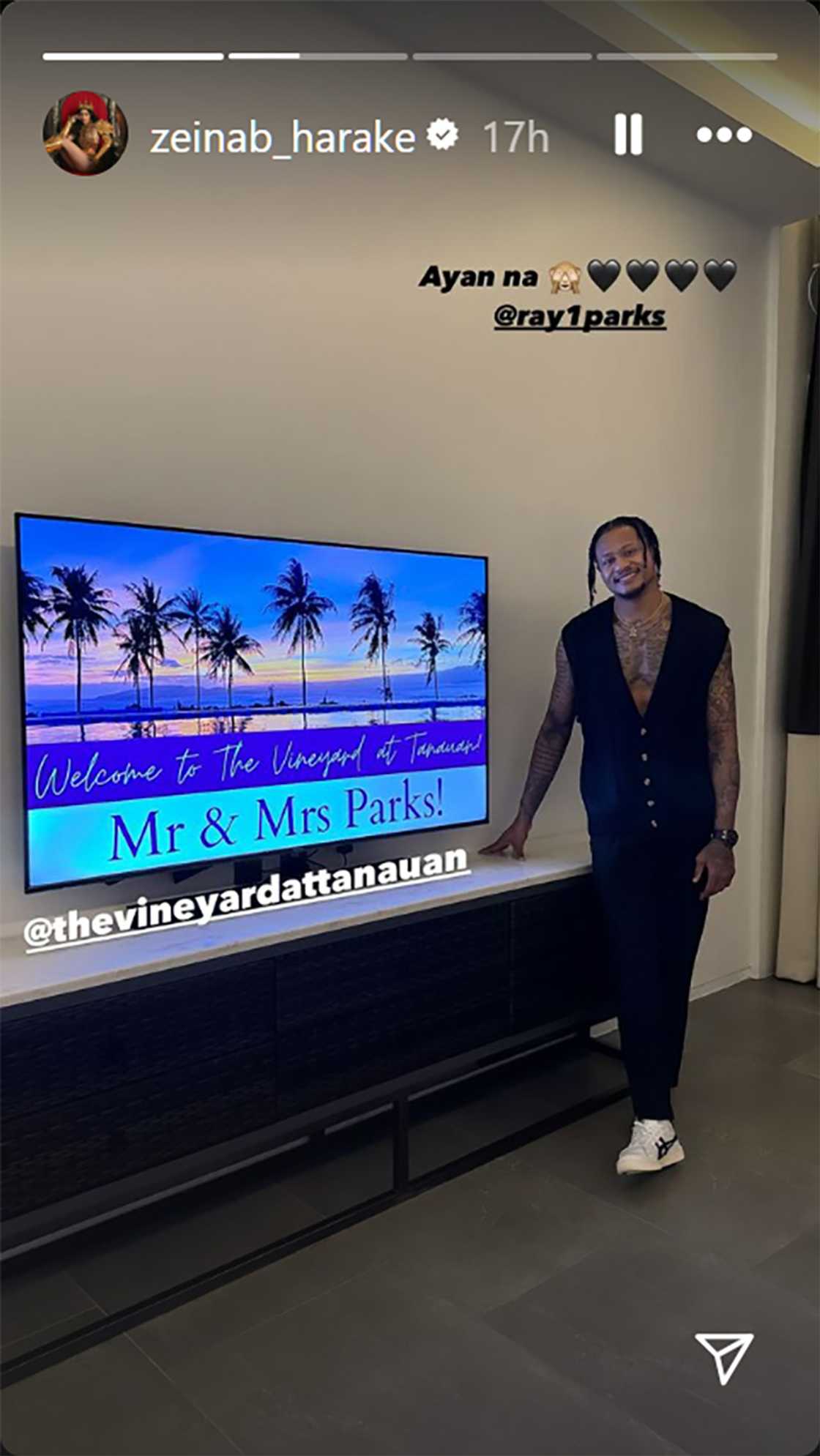 Ray Parks, bet na tawaging “Mrs. Parks” si Zeinab Harake