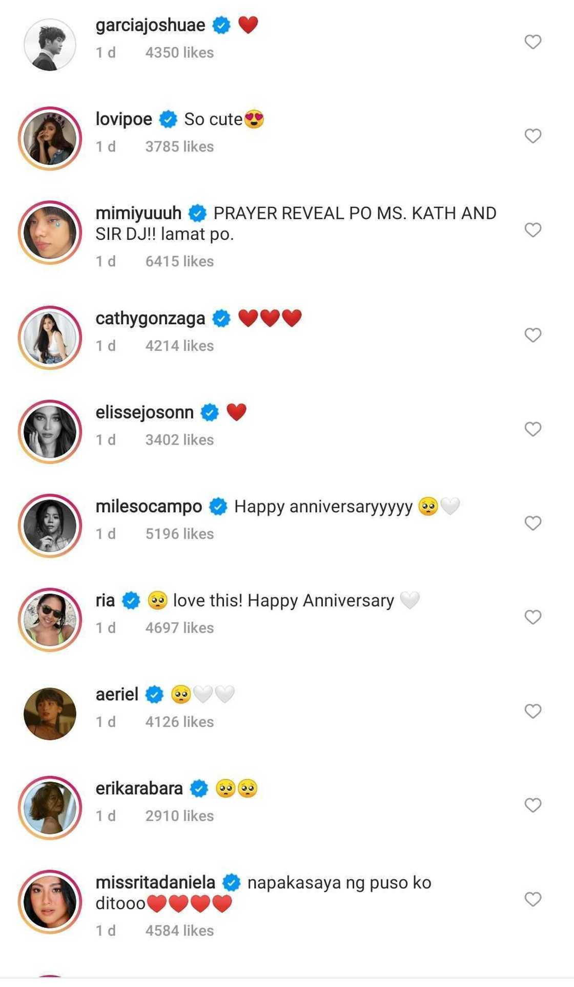Celebrities express support for KathNiel's special documentary for their 10th year as love team Celebrities express support for KathNiel's special documentary for their 10th year as love team