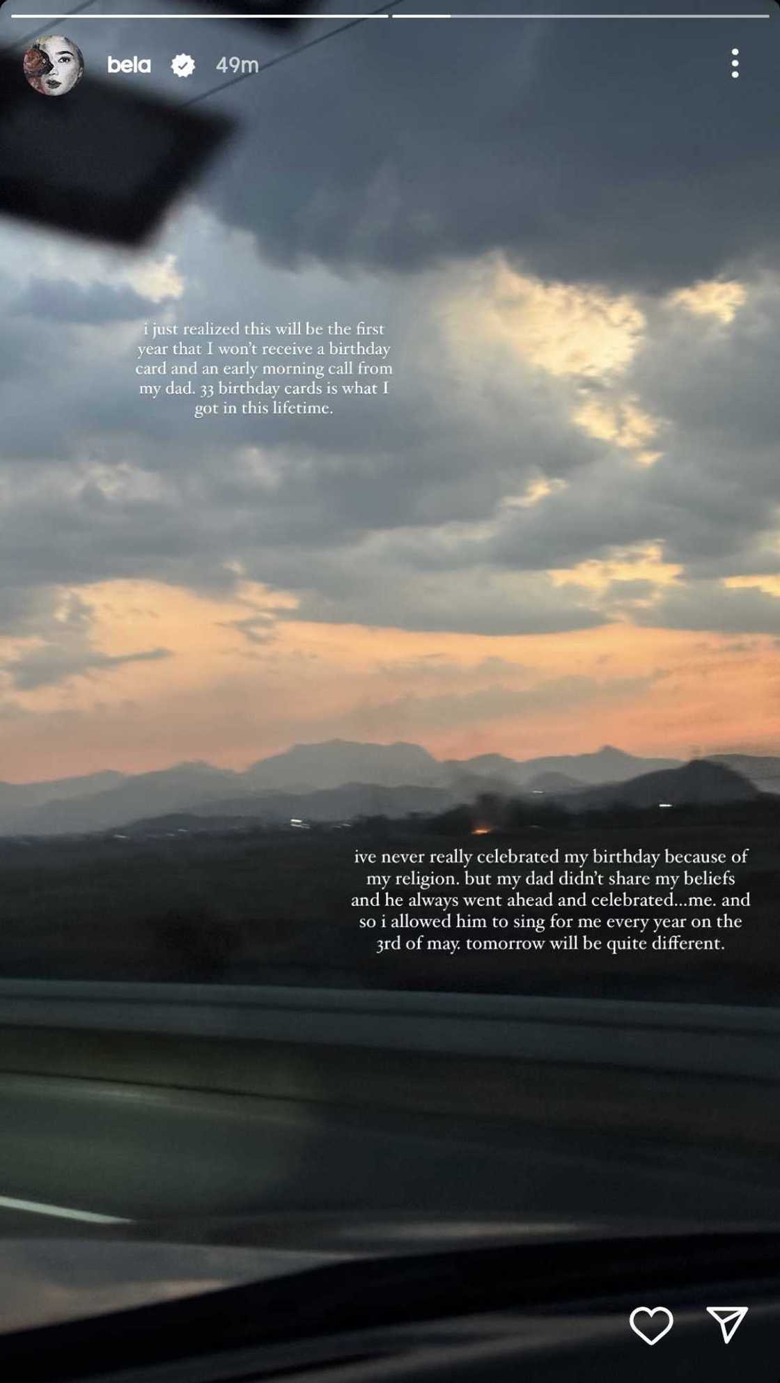 Bela Padilla remembers her late dad on her upcoming birthday this year Bela Padilla remembers her late dad on her upcoming birthday this year