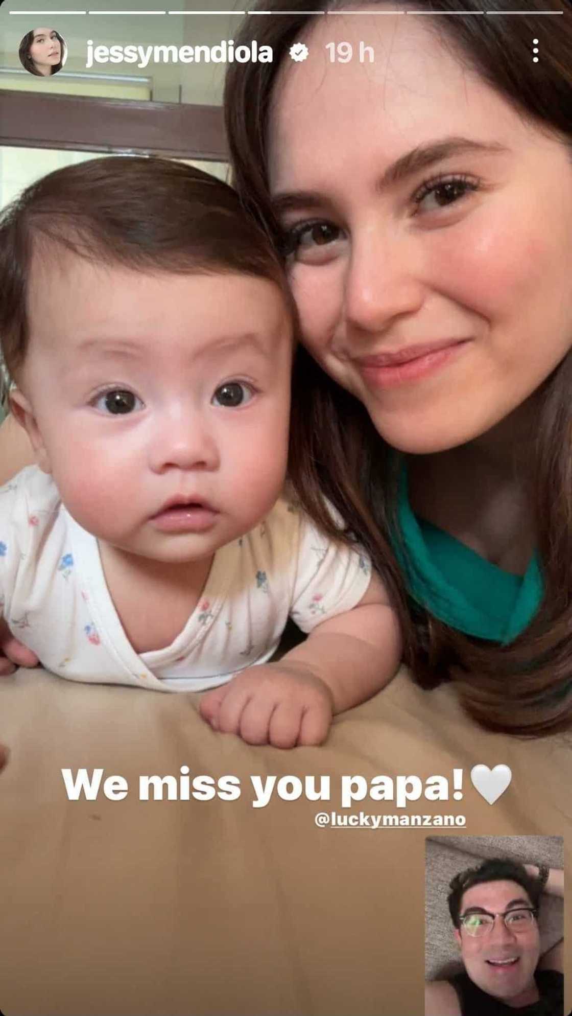 Jessy Mendiola, Baby Peanut at Luis Manzano, may bagong cute video call moment: “We miss you papa!” Jessy Mendiola, Baby Peanut at Luis Manzano, may bagong cute video call moment: “We miss you papa!”