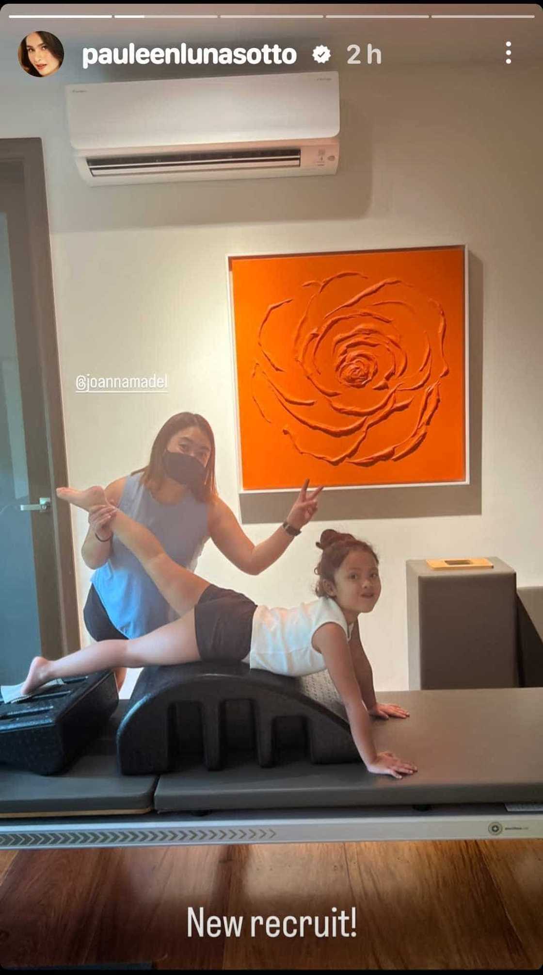 Pauleen Luna, ipinasilip ang Pilates session nila ni Tali Sotto Pauleen Luna, ipinasilip ang Pilates session nila ni Tali Sotto