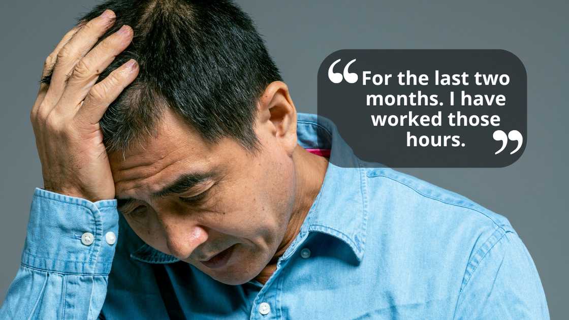 A distressed senior man A distressed senior man