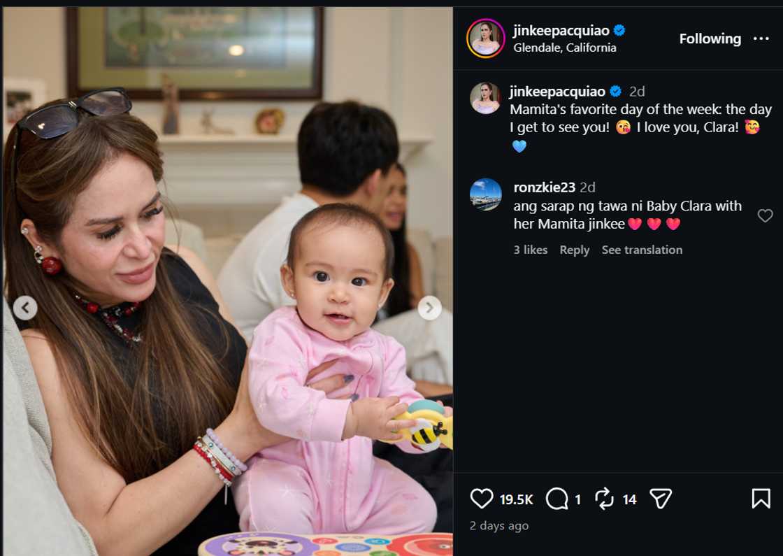 Jinkee Pacquiao, kinagiliwan matapos ipakita ang espesyal niyang oras sa apo