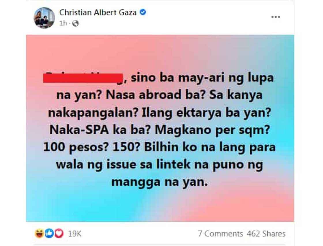 Xian Gaza, nais bilhin ang lupa kung saan nakatanim ang puno ng manggang pinitasan ni Lolo Narding Xian Gaza, nais bilhin ang lupa kung saan nakatanim ang puno ng manggang pinitasan ni Lolo Narding