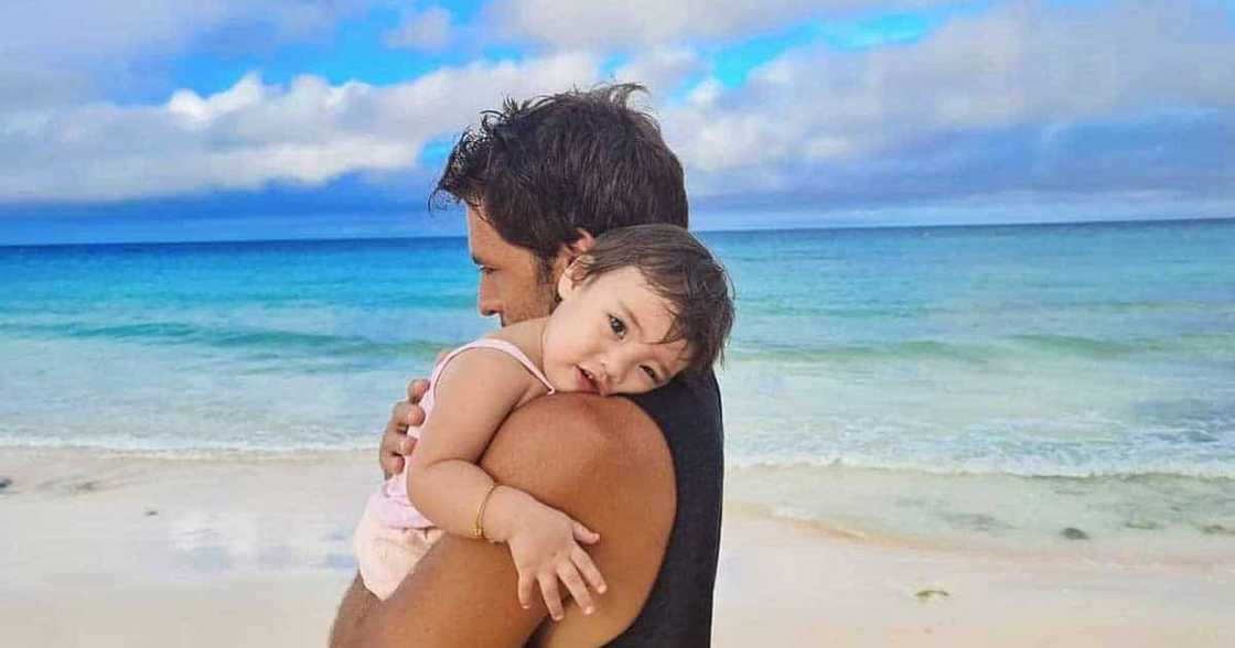 Video of baby Thylane being "dramatic" while daddy Nico Bolzico is working out goes viral
