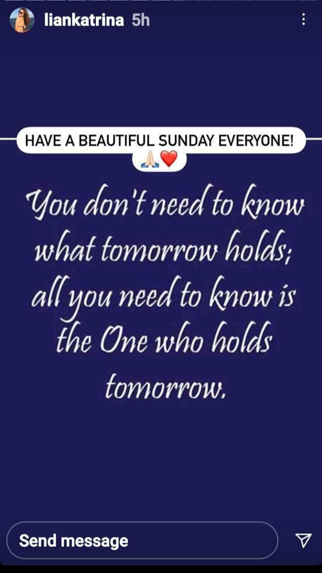 Paolo Contis ex-wife Lian Paz shares inspiring post about “the One who holds tomorrow” Paolo Contis ex-wife Lian Paz shares inspiring post about “the One who holds tomorrow”
