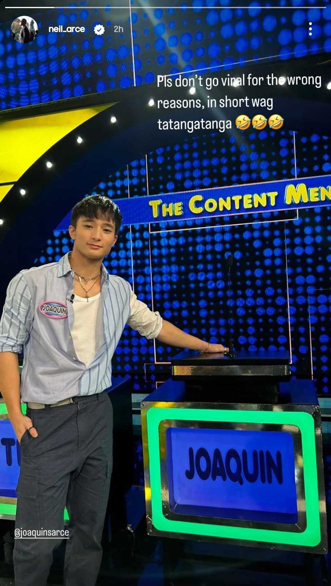 Neil Arce, may pakiusap sa anak niyang si Joaquin sa pagsali nito sa Family Feud Neil Arce, may pakiusap sa anak niyang si Joaquin sa pagsali nito sa Family Feud