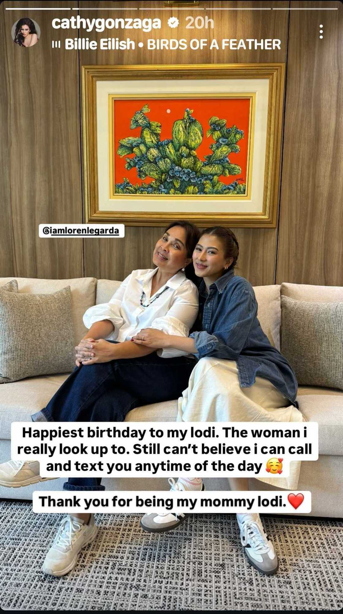 Alex Gonzaga, may nakakaantig na birthday message para kay Sen. Loren Legarda Alex Gonzaga, may nakakaantig na birthday message para kay Sen. Loren Legarda