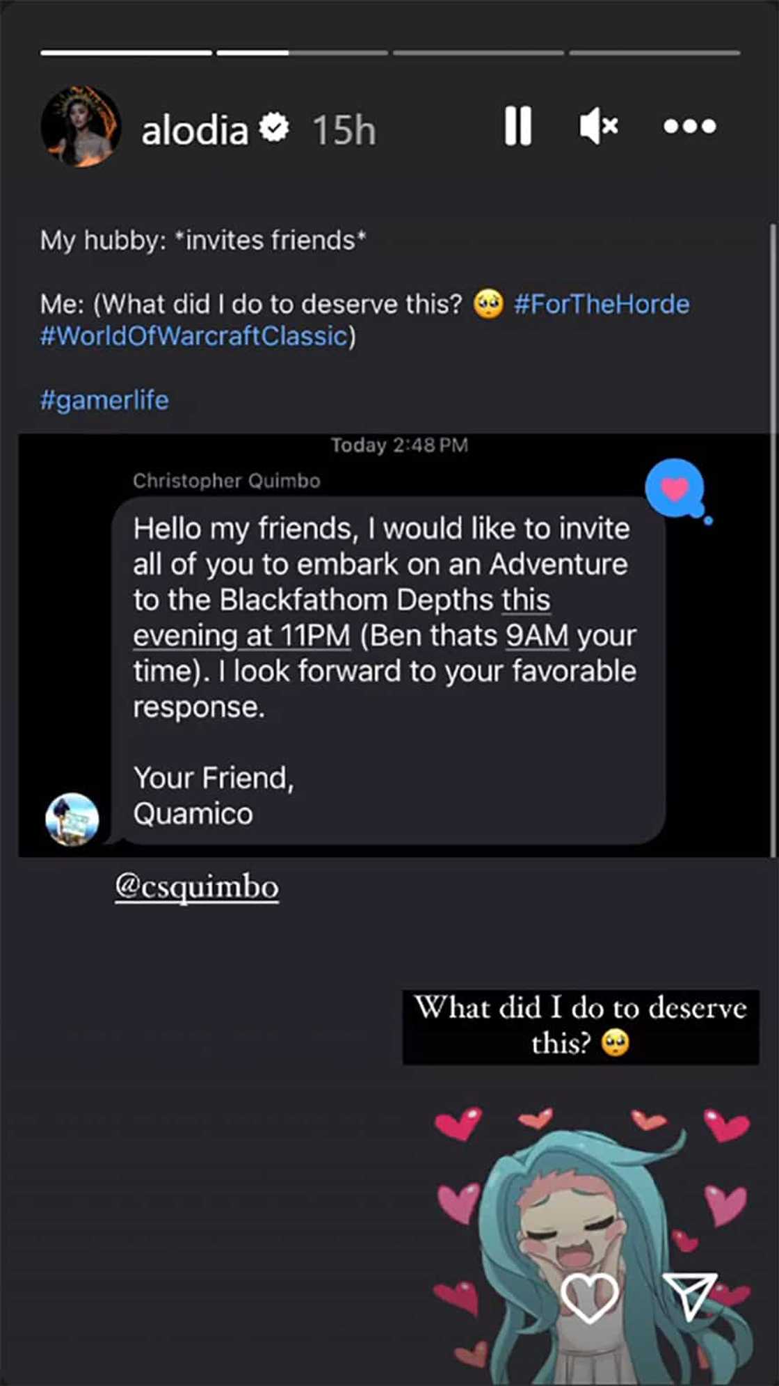 Alodia Gosienfiao, nawindang sa “invitation” ng asawa sa mga kaibigan na maglaro ng computer game Alodia Gosienfiao, nawindang sa “invitation” ng asawa sa mga kaibigan na maglaro ng computer game