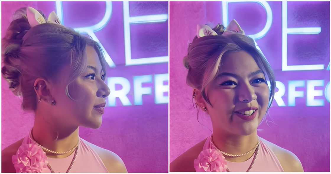 Chloe San Jose, nagpaunlak ng maiksing panayam sa ilang press people Chloe San Jose, nagpaunlak ng maiksing panayam sa ilang press people