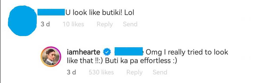 Heart Evangelista, sinagot ang nagsabing mukha na syang butiki: "Buti ka pa effortless" Heart Evangelista, sinagot ang nagsabing mukha na syang butiki: "Buti ka pa effortless"