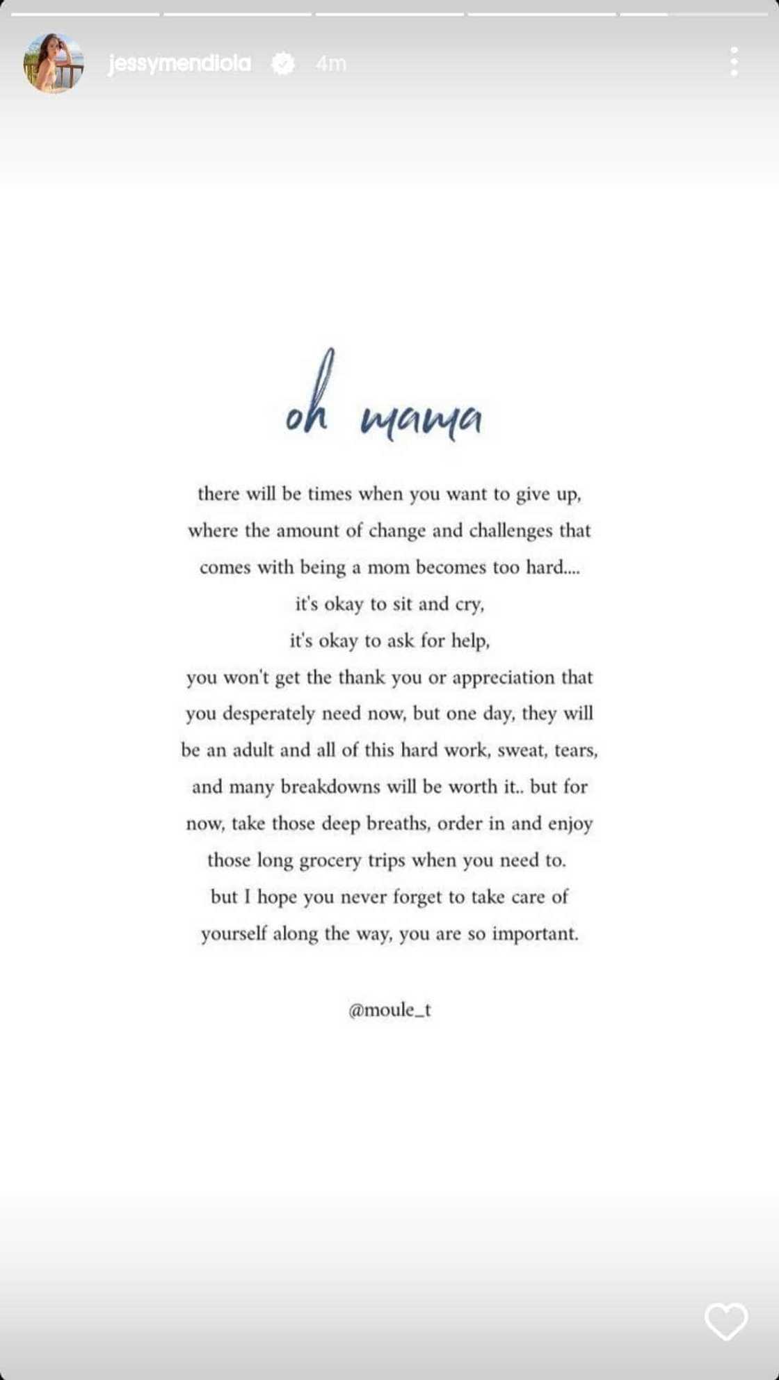 Jessy Mendiola shares cryptic post about the struggles that come with being a mom Jessy Mendiola shares cryptic post about the struggles that come with being a mom