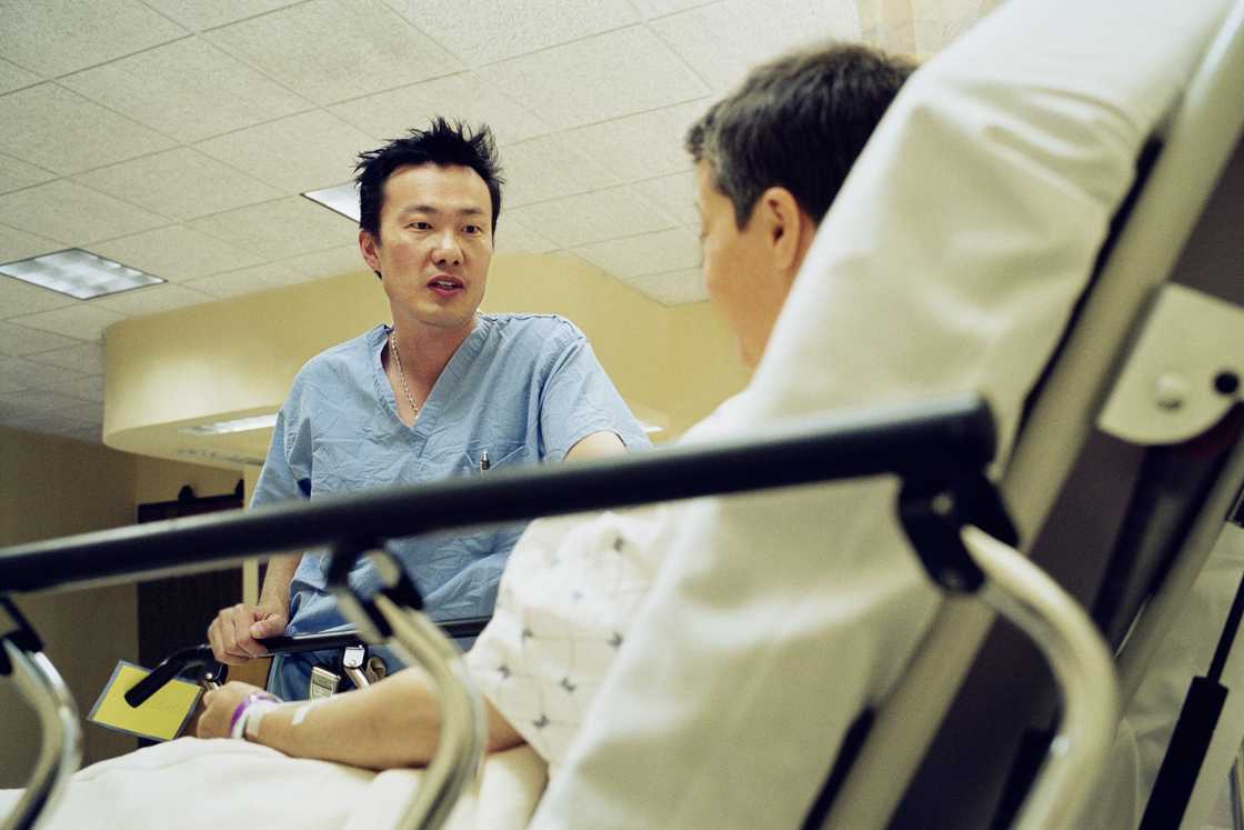 Two man in the hospital Two man in the hospital