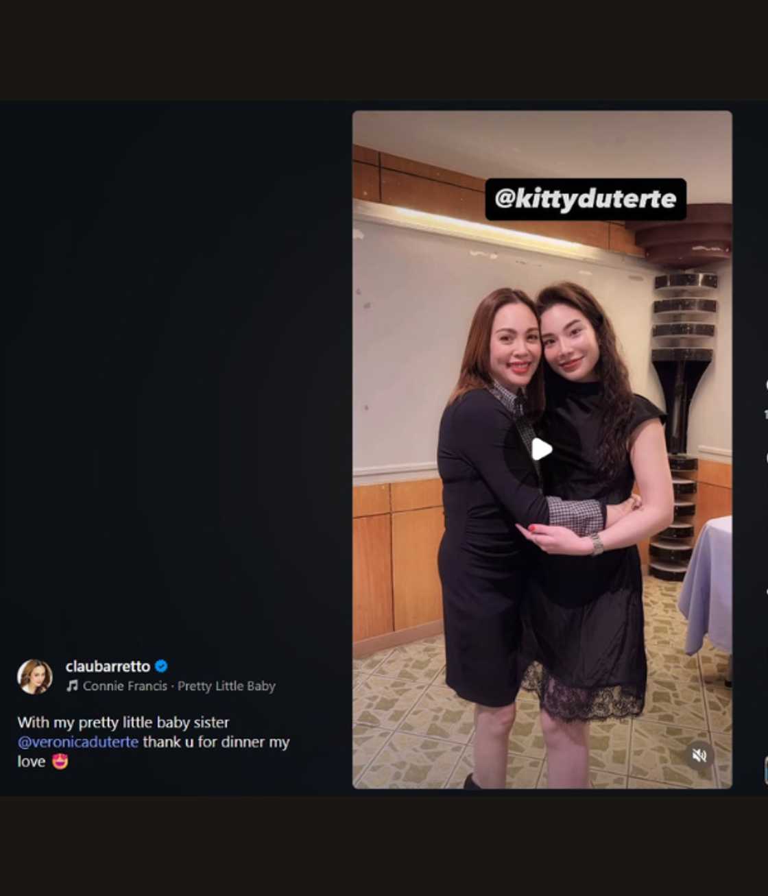 Claudine Barretto, may nakakagulat na post kasama si Kitty Duterte Claudine Barretto, may nakakagulat na post kasama si Kitty Duterte