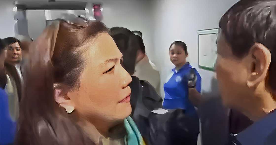 Video ng partner ni FPRRD na tila pinipigilan pagsama niya sa Interpol at PNP, viral